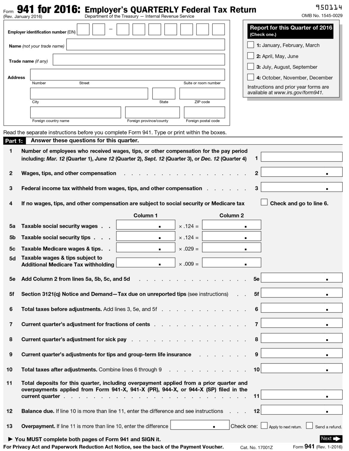 941 For 2016 >> Forms Resources H S Companies 941 For 2016 >> Forms Resources H S Companies