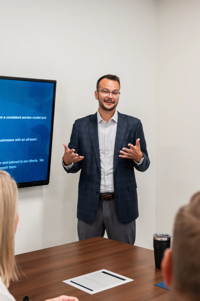 Meeting with advisor at H&S Companies