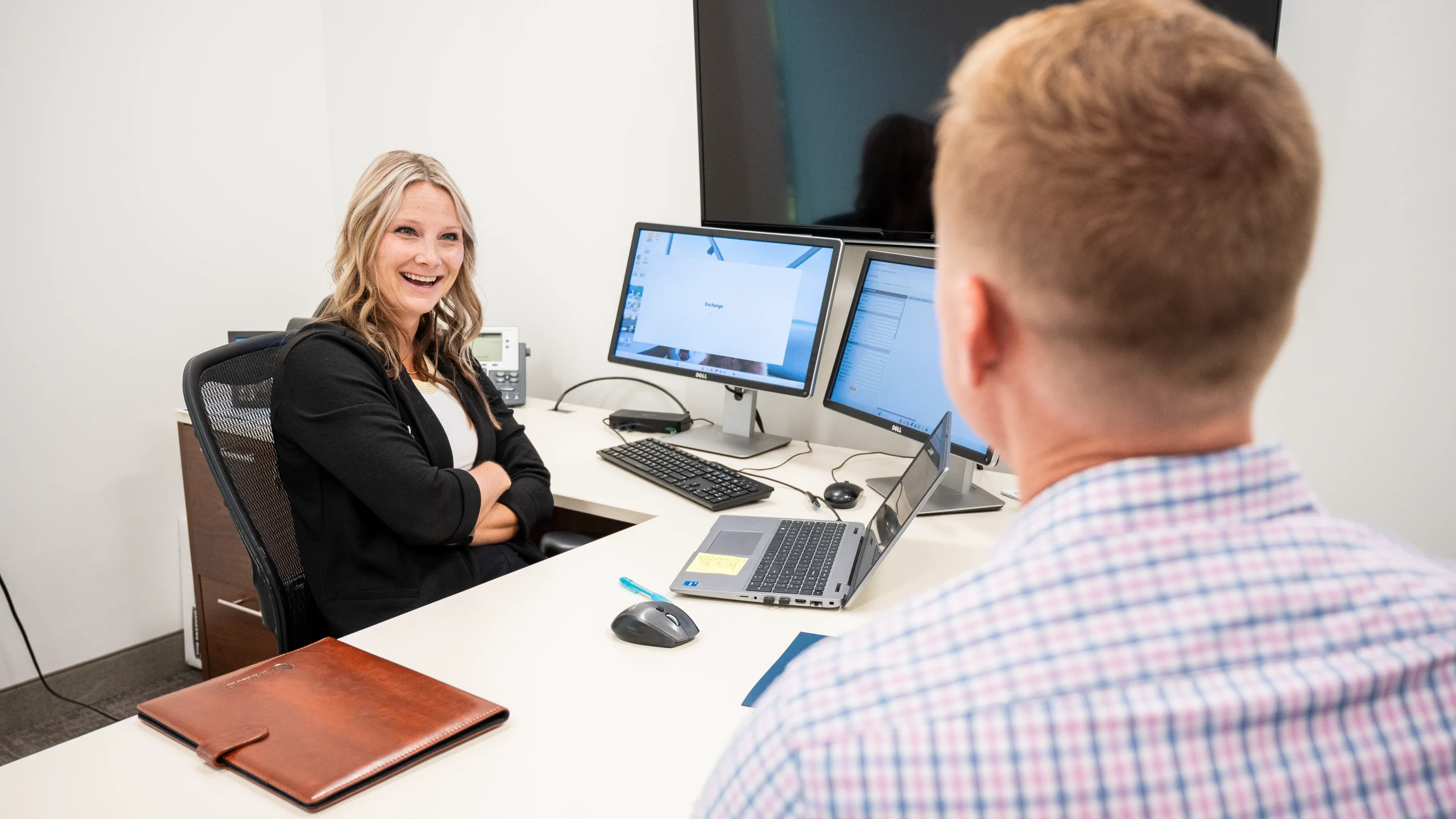 Meeting with advisor at H&S Companies